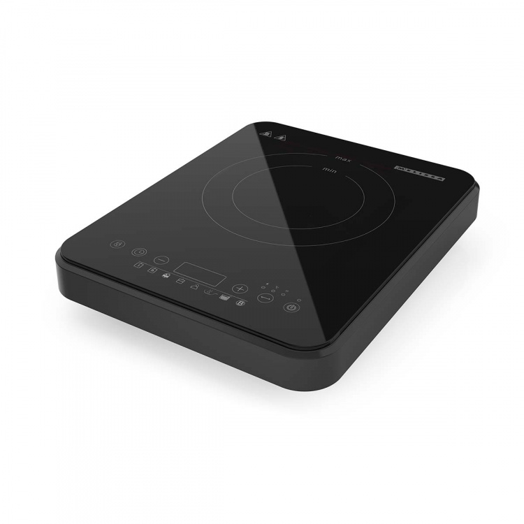 MELISSA Induction Cooktop | 2000 W | 10 Power levels | 8 Presets | Timer function | Boost function | LCD Display | Overheat protection | Child lock | Black