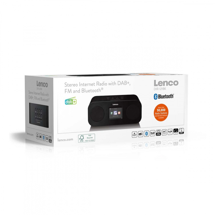 Lenco Stereo internet radio with DAB+, FM and Bluetooth®