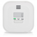 Alecto Carbon monoxide alarm with display and 10 years battery and sensor runtime, white