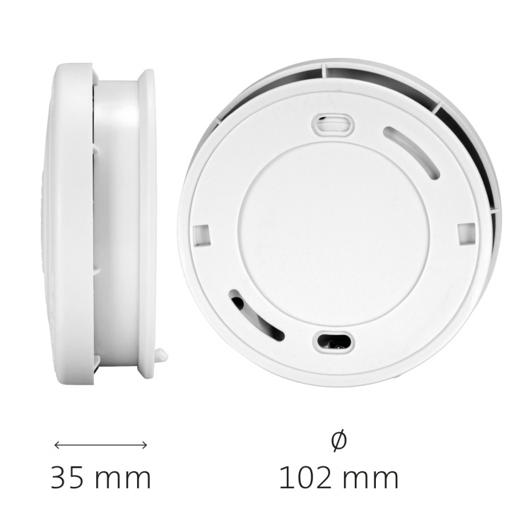 Alecto Smoke detector with 10 years battery and sensor runtime White
