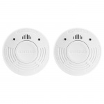 Alecto Smoke detector with 10 years battery and sensor runtime 2-pack White