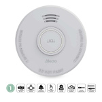 Alecto Stand alone smoke alarm with 1 year battery White