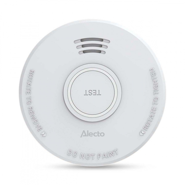 Alecto Stand alone smoke alarm with 1 year battery White