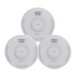 Alecto Stand alone smoke alarm with 1 year battery White 3 pcs