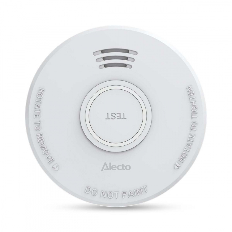 Alecto Stand alone smoke alarm with 1 year battery White 4 pcs