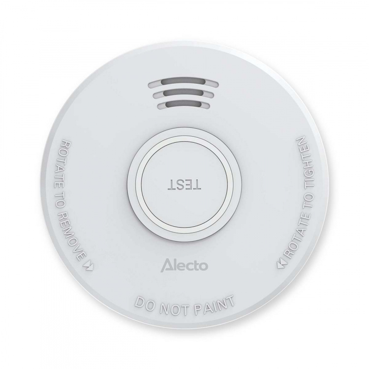 Alecto Stand alone smoke alarm with 1 year battery White 4 pcs