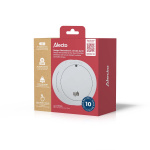 Alecto 2x Smoke detector with 10 years battery and sensor runtime White