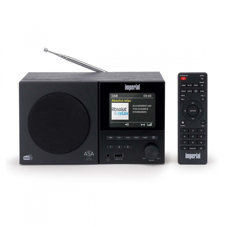 imperial DABMAN-120BK DAB+, FM radio with BT,RC