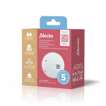 Alecto Smoke Alarm | Battery Powered | Battery life up to: 5 year | EN 14604 | With test button | 85 dB | ABS | White