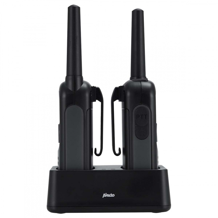 Alecto Walkie-Talkie Set | 2 Handsets | Up to 7 km | Frequency channels: 16 | PTT / VOX | 35 h standby | Headset output | Black