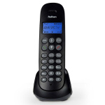 Profoon DECT telephone with answering machine and 4 handsets Black