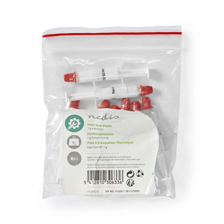 Nedis Heat Sink Paste | Syringe | 8 pcs