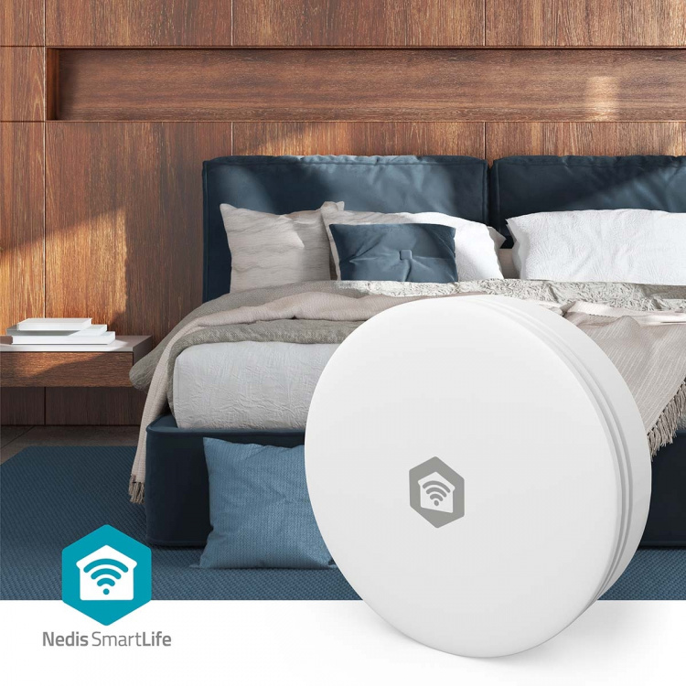 Nedis SmartLife Air Quality Monitor | Wi-Fi | Carbon Dioxide (CO2) / Humidity / Temperature | Android™ / IOS | White