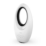 Nedis Bladeless Fan | Mains Powered | 50 W | Oscillation | Remote control | Shut-off timer: 7.5 h | 3-Speed Settings | White