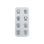 Nedis Bladeless Fan | Mains Powered | 50 W | Oscillation | Remote control | Shut-off timer: 7.5 h | 3-Speed Settings | White