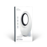Nedis Bladeless Fan | Mains Powered | 50 W | Oscillation | Remote control | Shut-off timer: 7.5 h | 3-Speed Settings | White