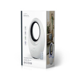 Nedis Bladeless Fan | Mains Powered | 50 W | Oscillation | Remote control | Shut-off timer: 7.5 h | 3-Speed Settings | White