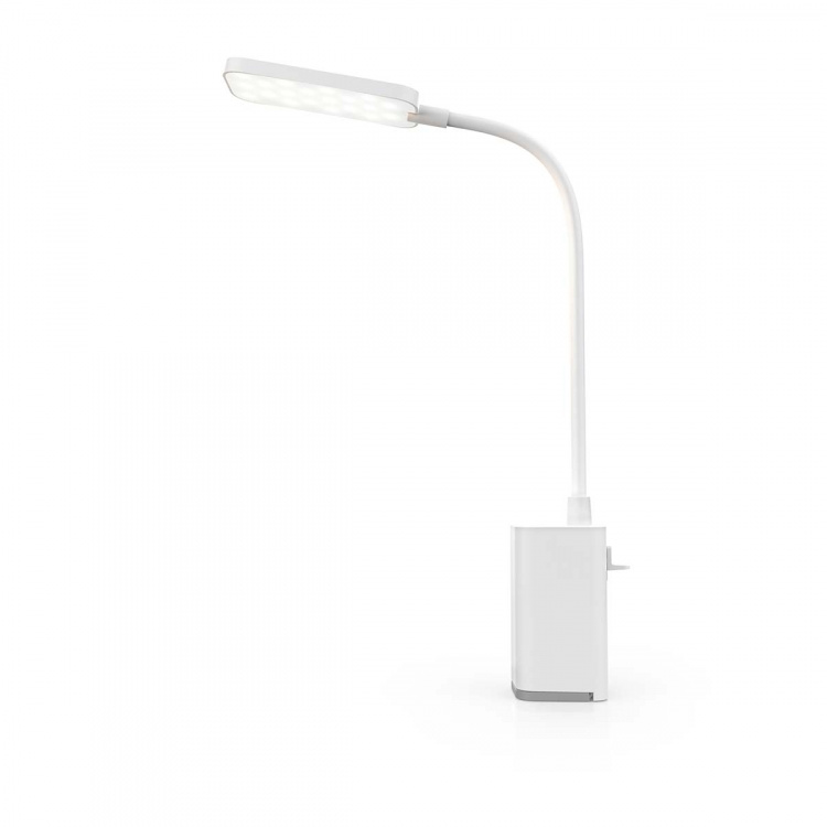 Nedis LED Desk Lamp | Dimmable | 1 Light Mode | 90 lm | Rechargeable | Touch Function | White