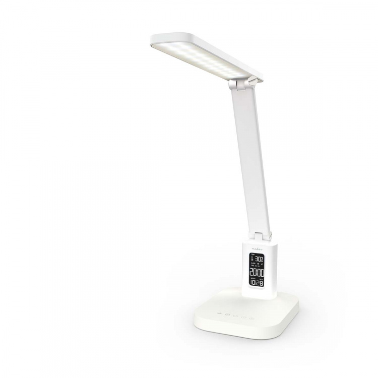 Nedis LED Desk Lamp | Dimmable | 3 Light Modes | 220 lm | Rechargeable | Dimmer - On Product | White