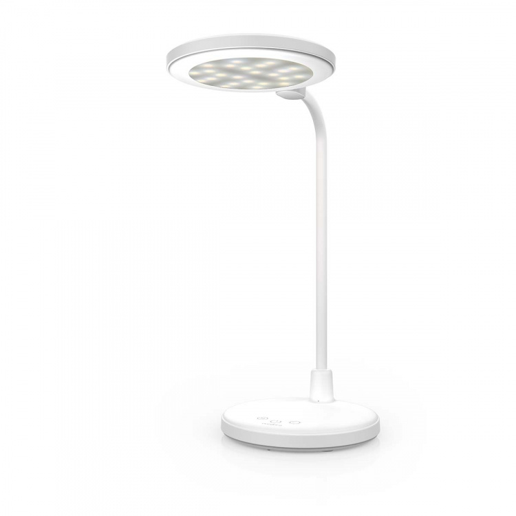 Nedis LED Desk Lamp | Dimmable | 3 Light Modes | 100 lm | Rechargeable | Touch Function | White