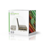 Nedis Mast Amplifier | Number of outputs: 2 | Gain control: 15 - 30 dB | F-Female | Noise figure: 4 dB | White