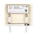 Nedis Mast Amplifier | Number of outputs: 2 | Gain control: 15 - 30 dB | F-Female | Noise figure: 4 dB | White