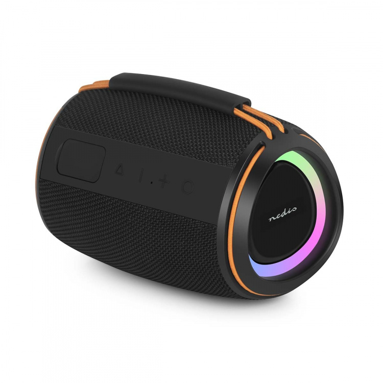 Nedis Bluetooth® Speaker | 360 min | Handheld Design | 40 W | Mono | Home / Outdoor / Portable | Linkable | Black / Orange