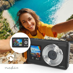 Nedis Digital Photo Camera | Dual Screen | 48 MPixel | 4K@30fps | 5 MPixel CMOS | Black
