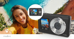 Nedis Digital Photo Camera | Dual Screen | 48 MPixel | 4K@30fps | 5 MPixel CMOS | Black