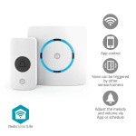 Nedis SmartLife Chime | RF, frequency 433 Mhz / Wi-Fi | Mains Powered | 60 Melodies | 100 - 240 V AC | Adjustable volume | White