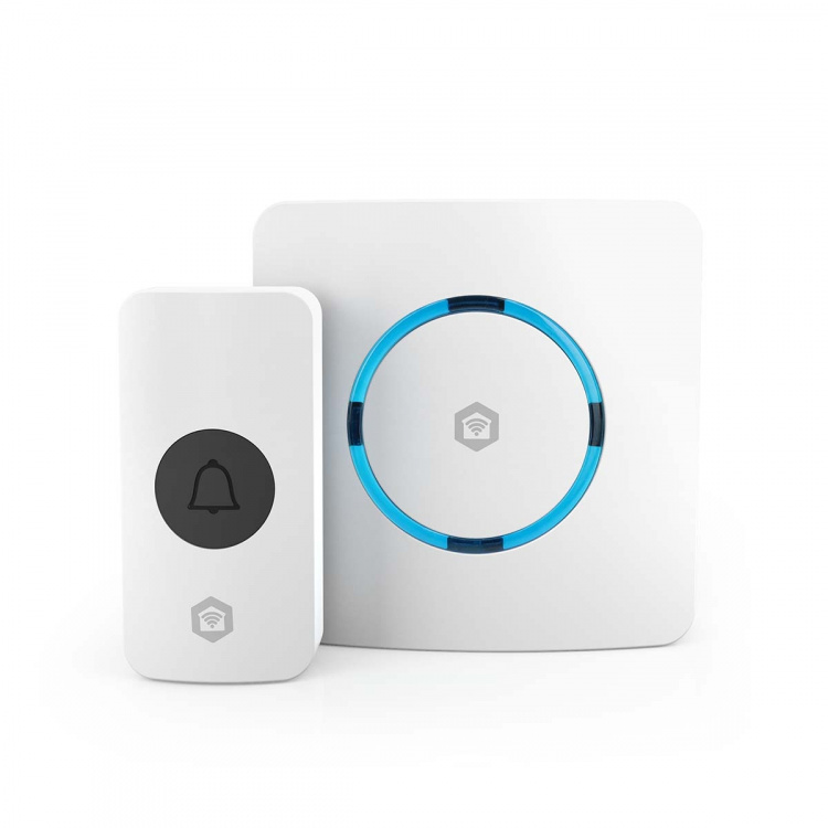 Nedis SmartLife Chime | RF, frequency 433 Mhz / Wi-Fi | Mains Powered | 60 Melodies | 100 - 240 V AC | Adjustable volume | White