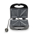 MELISSA Sandwich Maker | 750 W | Sandwich plates | Automatic temperature control | Non-stick Coating | Black