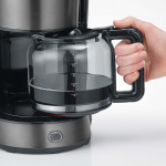 Severin Kaffebryggare Dark Inox 1000W 1,25L KA9340