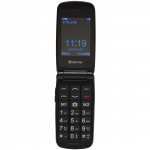 Denver Knapptelefon 4G SOS-knapp Radio Flip-design Svart