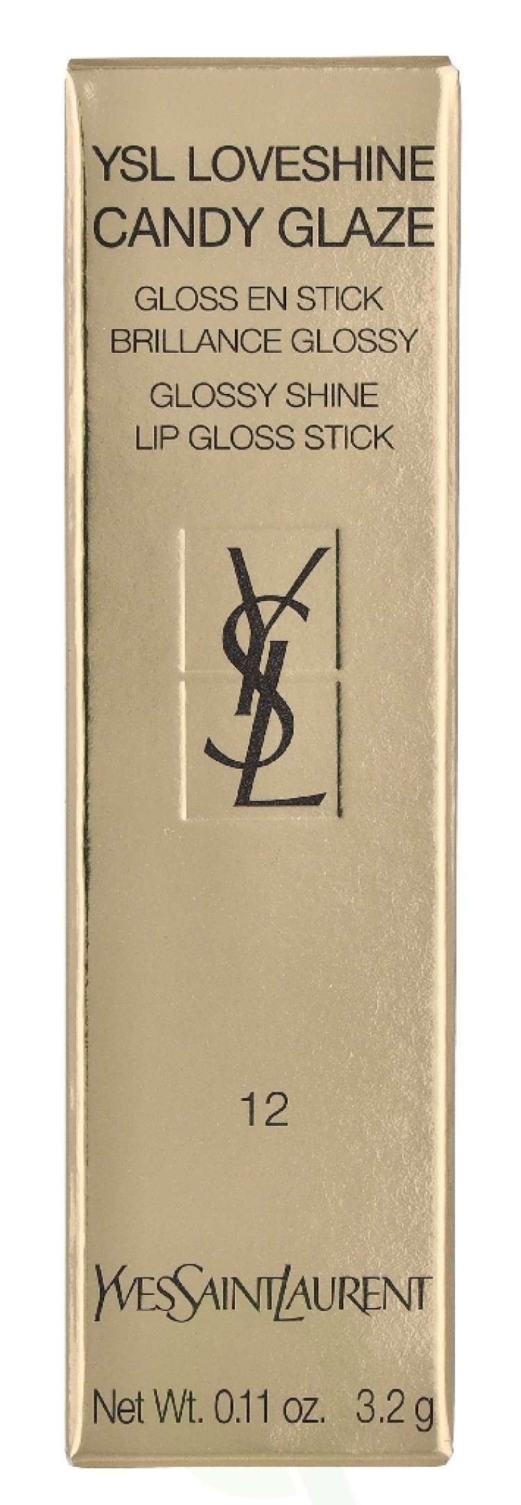 Yves Saint Laurent YSL Loveshine Candy Glaze Lipstick 3.2 g #12 Coral Excitement