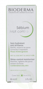 Bioderma Sebium Mat Control 30 ml For Combination/Oily Skin