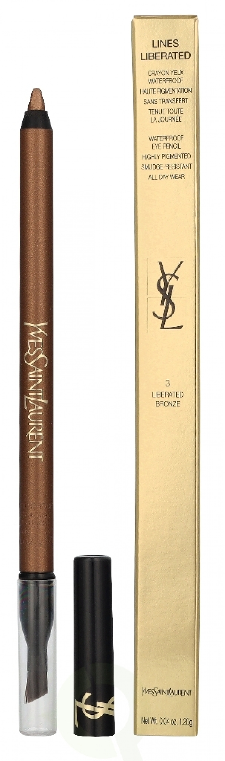 Yves Saint Laurent YSL Lines Liberated Eye Liner Waterproof 1.2 g #03 Bronze