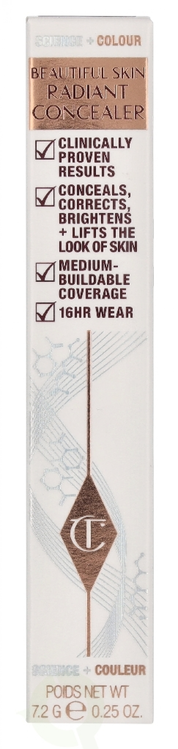 Charlotte Tilbury Beautiful Skin Radiant Concealer 7.2 g #17.75 Deep