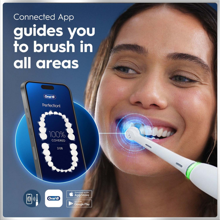 Oral B Eltandborste iO6 White, 1 Extra Refill