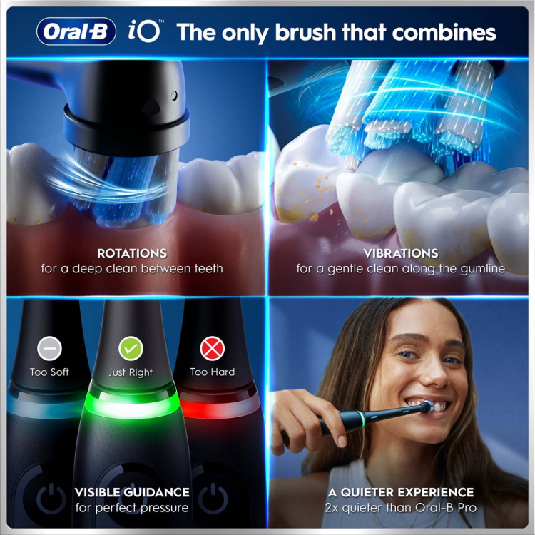 Oral B Eltandborste iO6 BlackLava/PinkSand Sens Duo 1Extra Ref