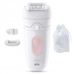 Braun Epilator Silk·épil 5, Wet & Dry, Enkel Hårborttagning, Långvarigt Slät Hud, 5-011, Flamingo