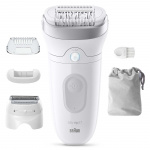 Braun Epilator Silk·épil 7, Wet & Dry, Långvarigt Slät Hud, 7-041, Silver