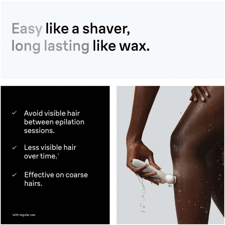 Braun Epilator Silk·épil 9 Wet & Dry, Långvarigt Slät Hud, 9-030, Silver