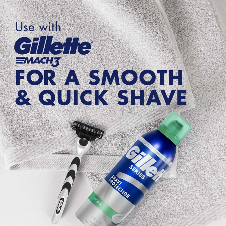 Gillette Rakskum Soothing, Lugnande med Aloe Vera, 250ml