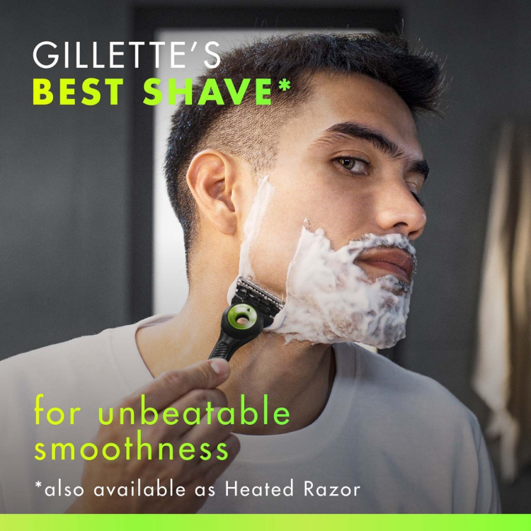 Gillette Rakhyvel Labs 1st rakblad + Magnetiskt ställ Neon Night
