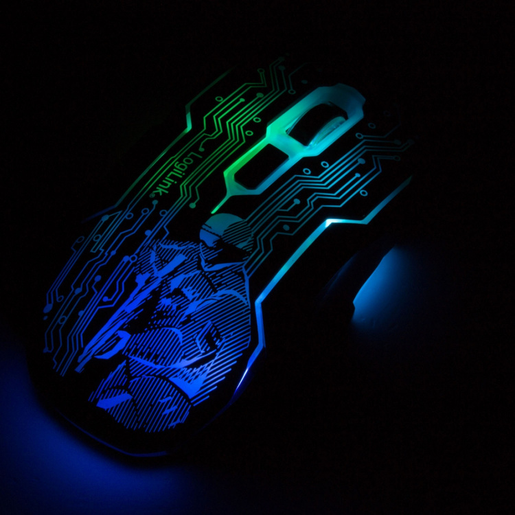 LogiLink Gamingmus USB 6-knappar 2400 dpi