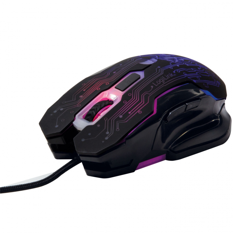 LogiLink Gamingmus USB 6-knappar 2400 dpi