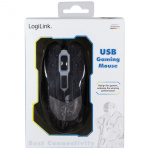 LogiLink Gamingmus USB 6-knappar 2400 dpi