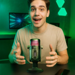 LogiLink Mikrofon USB Riktad NRC RGB Svart