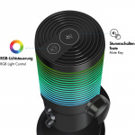 LogiLink Mikrofon USB Riktad/Rundstrålande NRC RGB Svart